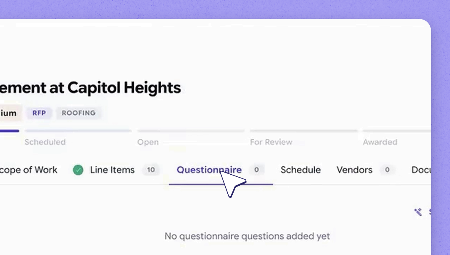 Build the questionnaire