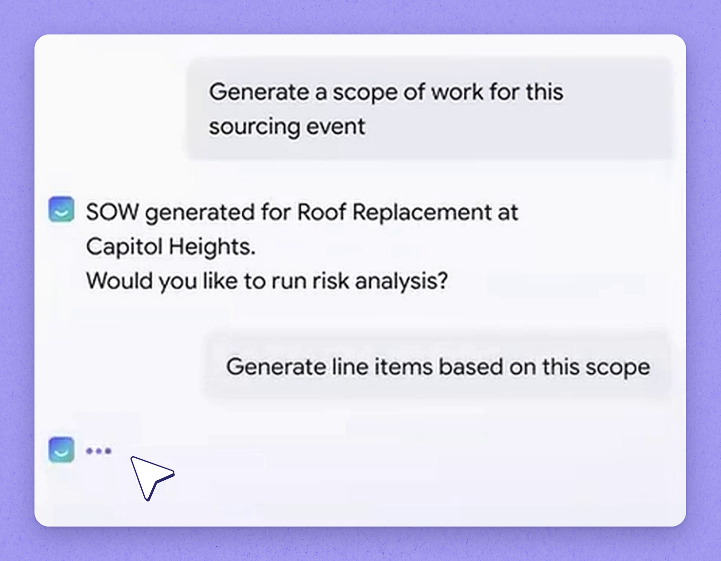 Extract the line items