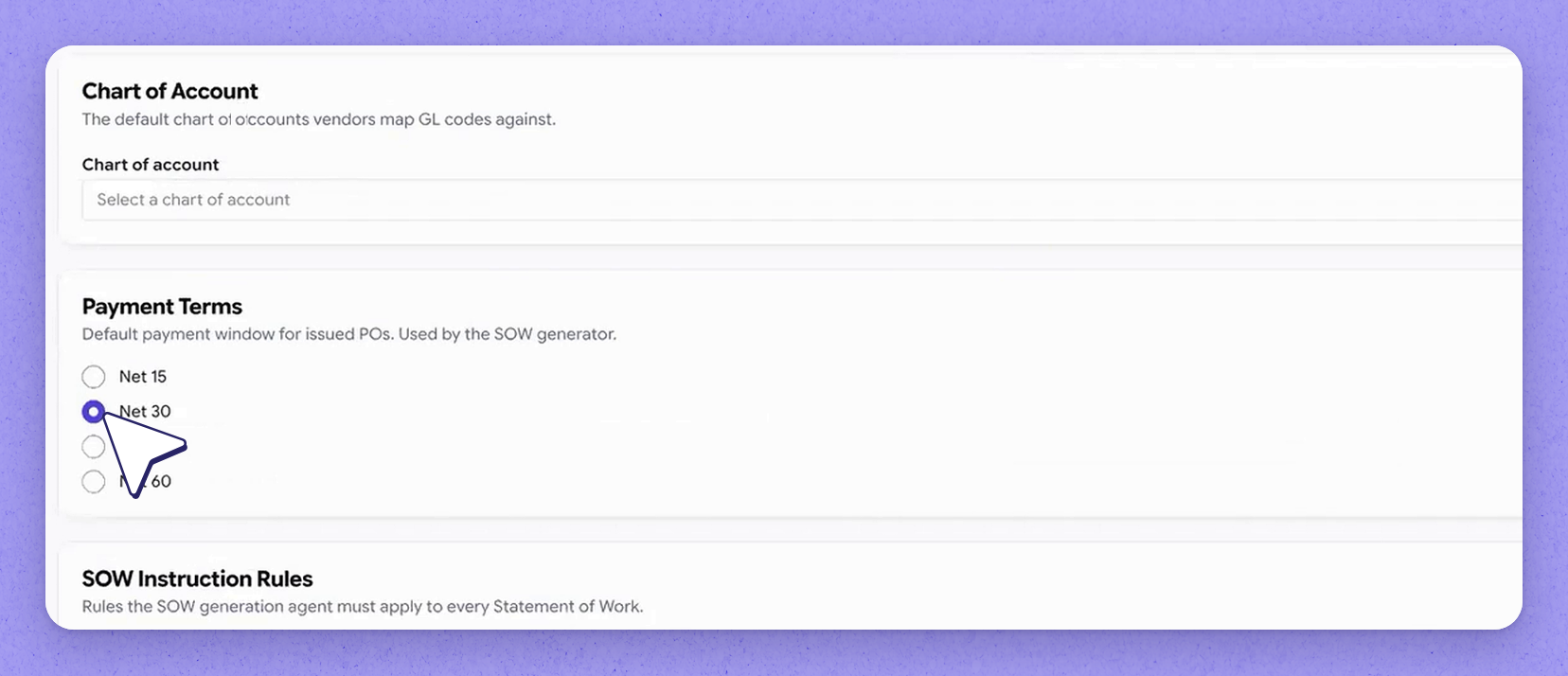 Define corporate DNA and vendor criteria