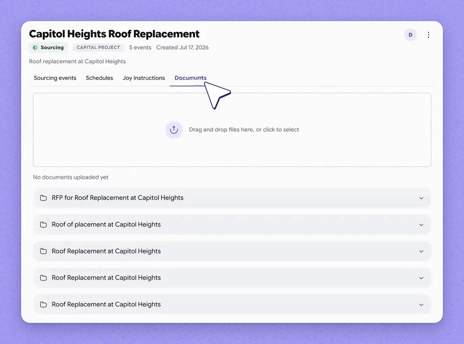 Set project SOPs and attach documents