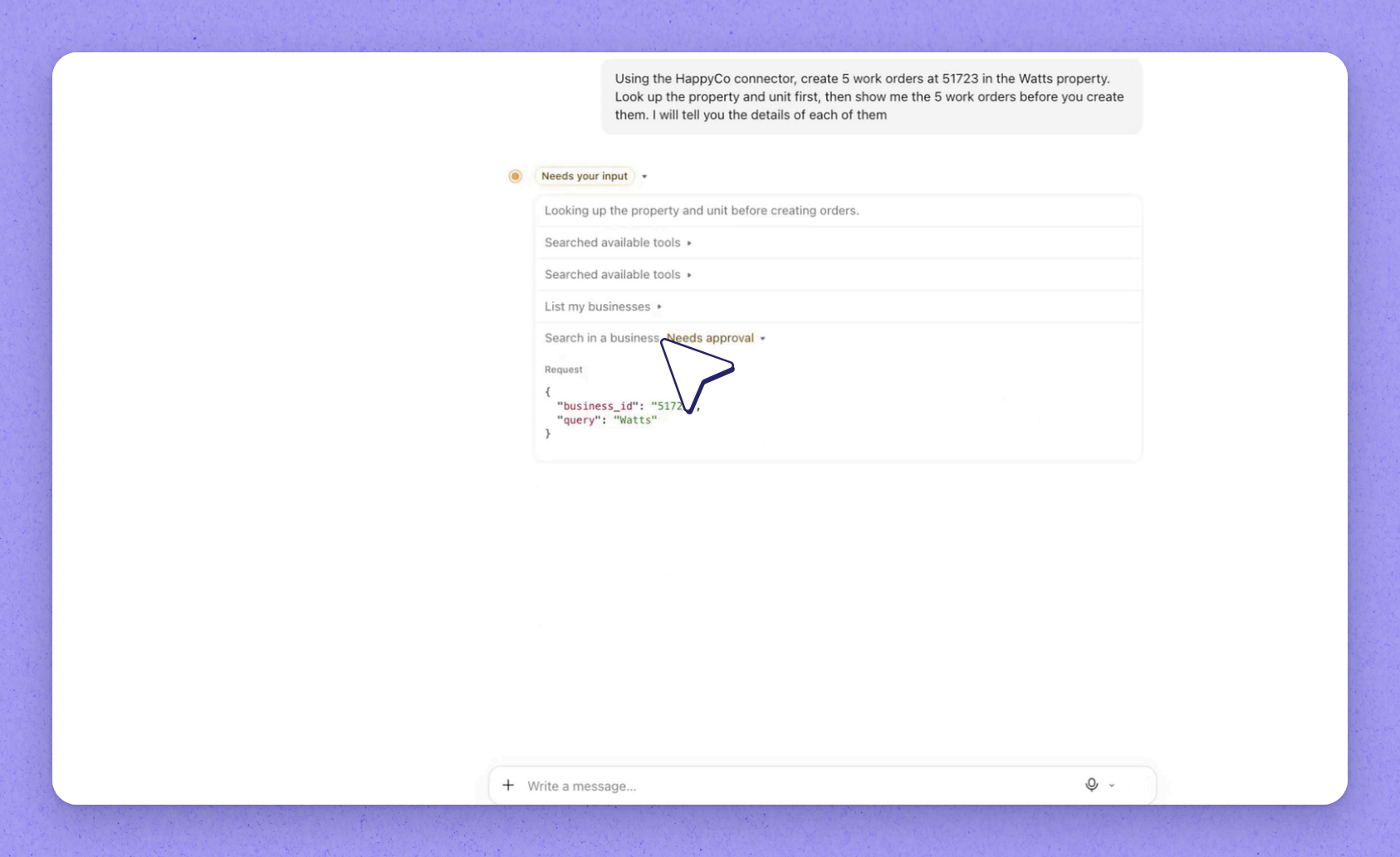 Create work orders with Claude